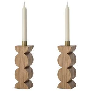 Large Handmade Resin & Brass Customizable Candlestick Holder for Home Decoration Christmas Wedding Decor - Product Image 2