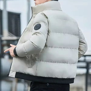 แจ็คเก็ตบอมเบอร์ไซส์ใหญ่สำหรับผู้ชายกันลมสำหรับฤดูหนาวผลิตตามสั่ง - Product Image 2