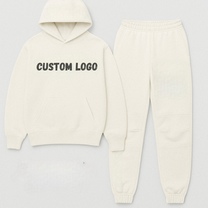 Sweat à capuche imprimé au design personnalisé pour hommes survêtement évasé empilé et pantalon de jogging et survêtements 100% coton du Pakistan - Product Image 6