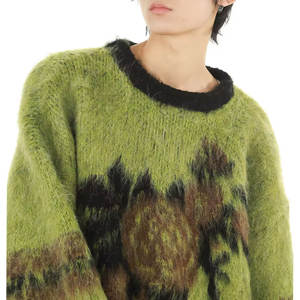 Pull en mohair pour femmes le plus vendu en gros Pull en mohair d'hiver doux et personnalisé Meilleur design Pulls en mohair en laine à fourrure - Product Image 4