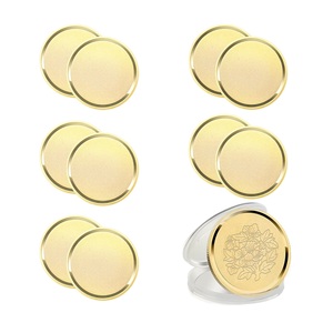Pièces vierges de 40 mm en laiton pour gravure laser, style américain, avec boîte de protection en acrylique pour cadeaux personnalisés DIY (tapis/coussinets) - Product Image 1