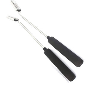 Juego de escofina de flotador Dental equino de 3 piezas, escofina hacia abajo, hacia arriba y recta, mango negro duradero, instrumentos veterinarios, Odontología de caballos - Product Image 5