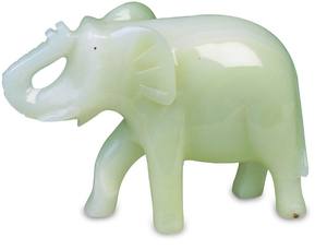 Figurine d'éléphant miniature en onyx arc-en-ciel, sculpture animale en pierre naturelle, petite décoration artisanale porte-bonheur, cadeau - Product Image 4