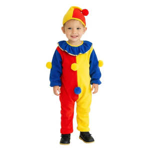 Disfraz de Payaso para Niña, Conjunto de Mono - Product Image 1