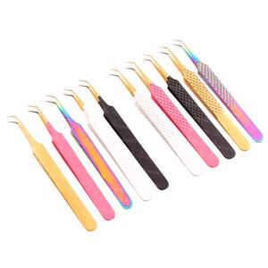 Extensions de cils Pince à épiler Haute qualité Prise confortable Facile à utiliser Pince à cils fermée de précision Pince à épiler faux cils - Product Image 2