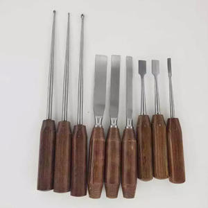 Chisel Periosteal hueso cureta tornillo impulsor elevador instrumento ortopédico 9 Uds - Product Image 1