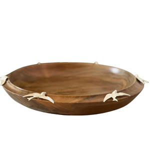 Bol rond en bois de première qualité Design fantaisie décor à la maison dessus de table bol de service hôtel bol de restauration décoratif au prix le plus bas - Product Image 2