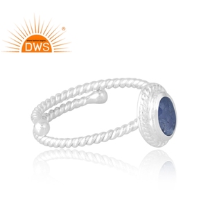 Vente chaude 925 Sterling Silver Natural Tanzanite Gemstone Ring Bijoux personnalisés pour les femmes Cadeau pour elle - Product Image 4