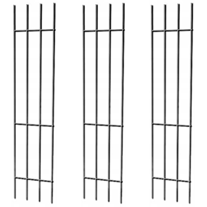 Ensemble de 3 pergolas de jardin en métal avec treillis de support pour plantes à fleurs et roses - Product Image 2