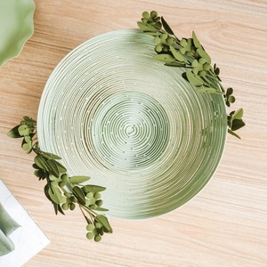 Plateaux de service en métal de luxe modernes personnalisés Plateau décoratif multifonctionnel pour le mariage et le ramadan en différentes couleurs en fer - Product Image 3