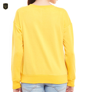 เสื้อสเวตเชิ้ตคอกลมโอเวอร์ไซส์สำหรับผู้หญิง ผ้าฝ้าย 100% ระบายอากาศได้ดี เป็นมิตรกับสิ่งแวดล้อม ทรงหลวม สวมใส่สบายๆ แฟชั่นลำลองสำหรับฤดูหนาว - Product Image 2
