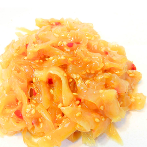 ชิ้นแมงกะพรุนปรุงรสด้วยน้ำมันงา | พร้อมรับประทานในถุงสูญญากาศ - Product Image 1