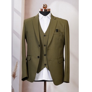Costume de mariage pour homme de haute qualité, couleur ambre vert, pour les fiançailles et les cérémonies formelles, disponible à un prix compétitif - Product Image 1