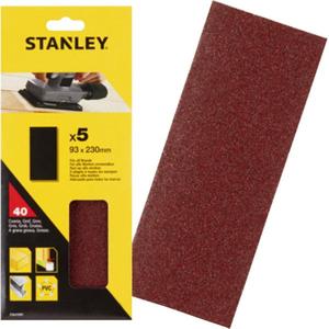 Discos de Lijado Stanley Multipack 93x230 mm Sin Perforaciones para Hojas de Velcro - Product Image 1