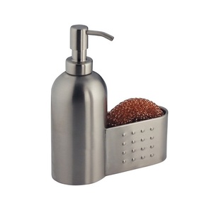 ที่จ่ายสบู่เหลวสแตนเลสสำหรับห้องน้ำ แบบปั๊ม ขวดโลหะ ผิวสีนิกเกิลขัดเงา  บรรจุภัณฑ์แบบกำหนดเองได้  สำหรับโลชั่น - Product Image 1