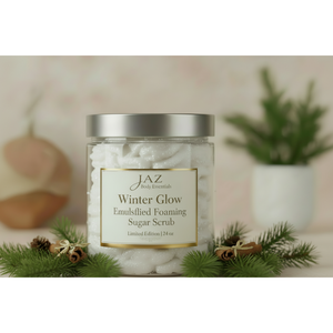 Gommage Corporel et Visage Moussant Émulsifié Super Format 24 oz Winter Glow aux Ingrédients Vitamine C, Aloe Vera, Beurre de Karité, Pastèque – OEM - Product Image 1