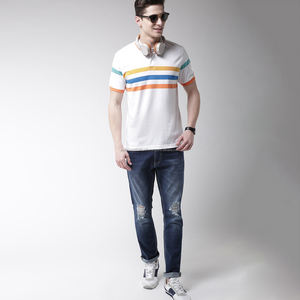 Chemises polo à manches longues Fit2Fight avec strass personnalisés, 100% coton, broderie pour hommes, boutons, chemises polo de golf pour hommes - Product Image 4