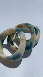 ASISTENCIA Joyería Resina Acrílico Pulsera Brazalete Exagerado Deslumbrante Multicolor Ancho Irregular Cuadrado Acrílico Pulseras para - Product Image 2