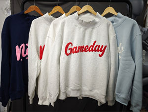 Reconocimiento de marca Control de calidad Soporte Fabricación Diseño de cuello ancho Baggy Boxy Oversize Shape Varsity Mock Neck Sudadera - Product Image 6