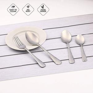 Miroir de qualité vaisselle argenterie ensemble de couverts en métal quatre pièces couverts en métal en acier inoxydable ensembles d'ustensiles de cuisine - Product Image 2