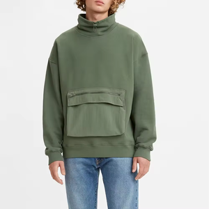 Jersey grueso en blanco de algodón 100% personalizado para hombre, Sudadera con capucha de felpa francesa de lujo de peso pesado de gran tamaño, Sudadera con capucha - Product Image 1