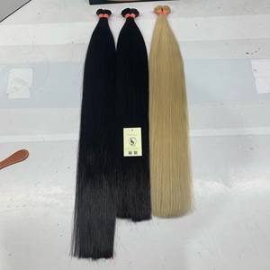 Extensions de cheveux humains vierges vietnamiens à la kératine droite et ondulée de 20 pouces de haute qualité - Product Image 2