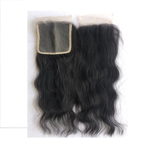 Extensions de cheveux humains bruts de haute qualité, alignées aux cuticules, 22 pouces, avec closure en dentelle transparente 5x5, provenant d'un seul donneur, origine Cambodgien et Brésilien, pour la vente en gros - Product Image 1