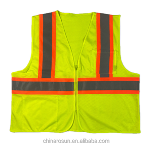 Veste de sécurité avec 100% polyester en tissu coupe-vent et respirant Blouson de sécurité haute visibilité Vêtements de sécurité - Product Image 6