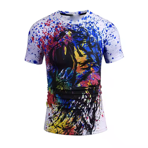 T-shirt personnalisé de haute qualité OEM, imprimé par sublimation, pour hommes, 100% coton, col rond, coupe régulière, respirant, orienté vers l'exportation, pas cher - Product Image 6