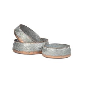 ชามผลไม้ชุบสังกะสีพร้อมที่จับสำหรับห้องครัวในฟาร์มการตกแต่งแบบชนบทและทนทานยาวนานในสภาพแวดล้อมกลางแจ้งในร่ม - Product Image 2