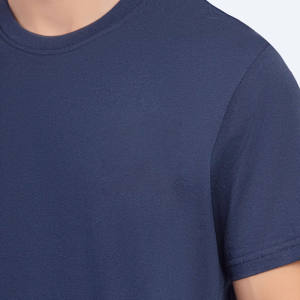 OEM, venta al por mayor, alta calidad, 100% algodón, camisetas para hombre, Impresión de logotipo personalizado, opciones de talla grande, camiseta lisa personalizable - Product Image 3