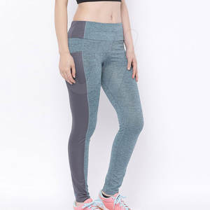 Mallas de compresión de cintura alta transpirables de algodón 100% de alta calidad con logotipo personalizado para mujer, mallas deportivas informales para yoga y gimnasio, logotipo de cintura - Product Image 3