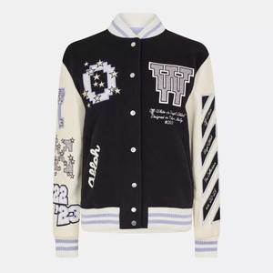 2025 <b>Women</b> Letterman <b>Jackets</b> All Satin Polyester Hot <b>Bomber</b> Style Ladies Casual Baseball <b>Jackets</b> 2025 New Designs - Product Image 1