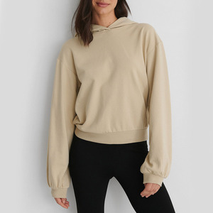 Sweat-shirt confortable en meilleur matériau pour femmes, pull élégant pour femmes, sweat-shirt OEM, couleur unie, respirant, sweat-shirts pour femmes - Product Image 4