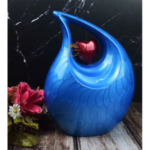 <b>Silver</b> Engraved Adult Cremation Urn for Human Ashes - Handcrafted Funeral Memorial Ashes Urn - <b>Small</b> Burial Urn - <b>Bag</b> Included - Product Image 2
