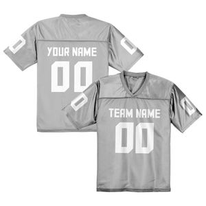 เสื้อฟุตบอลอเมริกันใส่สบายเสื้อเจอร์ซีย์และกางเกงขาสั้นมีสไตล์ปักโลโก้ - Product Image 1