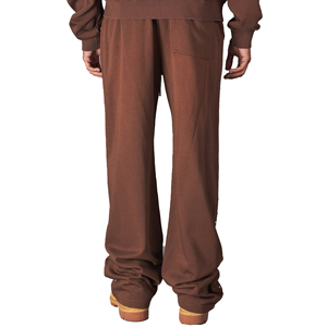Pantalones Deportivos Casuales de Algodón 100% Ligeros Estilo Vintage para Hombre, Pantalones Joggers Anchos y Rectos de Talle Grande con Cierre de Cordón - Product Image 4