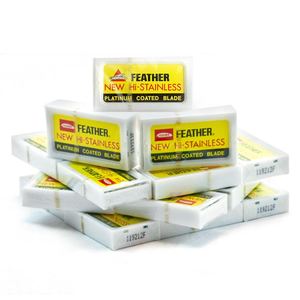 ใบมีดโกนสองคมแบบขนนก 100 ใบ - Product Image 1