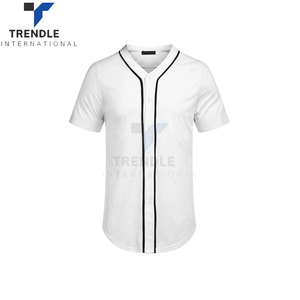 Uniformes de Béisbol de Manga Corta, Venta Caliente, Impresión por Transferencia de Calor, Dos Botones, Antibacterianos, 100% Poliéster, Nombre del Equipo Personalizado - Product Image 4