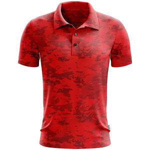 Camisa de golf de Spandex de poliéster 2024 Camisa de polo de golf con estampado de sublimación completa Camisas de golf de poliéster 100% - Product Image 1