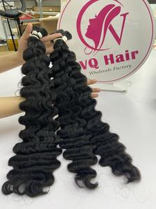 Venta caliente suelta onda profunda Remy pelo doble dibujado Color negro vietnamita vendedores de cabello - Product Image 4