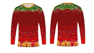 Hot New Men's Full Sleeve Neck Knitted Twill <b>Shirts</b> Casual Print Design Breathable Eco-Friendly Autumn Winter <b>Christmas</b> - Product Image 2