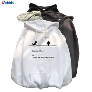Sudaderas con Capucha Unisex Personalizadas de Algodón, Sudadera de Manga Larga para Hombre y Mujer, Ropa Deportiva Informal con Estampado Sólido - Product Image 1