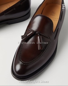 Zapatos mocasines de cuero Natural auténtico 100%, antideslizantes a la moda para un uso cómodo en la oficina y perfectos para el uso diario - Product Image 6
