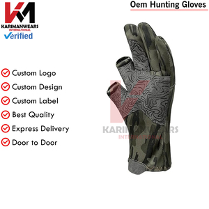 Gants de chasse pour hommes pour temps froid, gants d'hiver isolés durables, camouflage, tir à l'arc, aventures en plein air, gants avec logo - Product Image 4