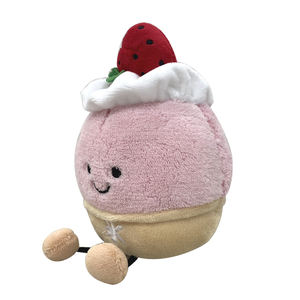 ตุ๊กตาขนนุ่มแฟชั่นรูปไอศกรีม ของขวัญสุดน่ารัก แบรนด์ไอคอน ปักลายตามสั่ง ผลิตในจีน ลวดลายสั่งทำได้ - Product Image 3