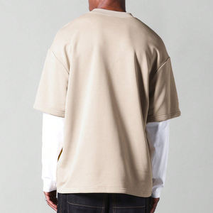 เสื้อยืดแนวสตรีทของผู้ชายแบบสั่งทำเสื้อยืดผ้าฝ้าย100% วินเทจแขนสองข้างพิมพ์ลายหน้าจอ - Product Image 6