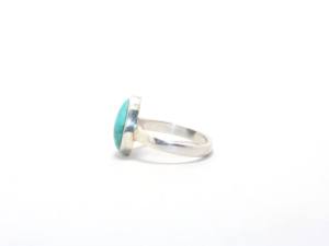Anillo de plata de ley de diseño clásico de gran venta, turquesa Natural piedra preciosa, fabricante directo Vintage, joyería fina al por mayor - Product Image 5