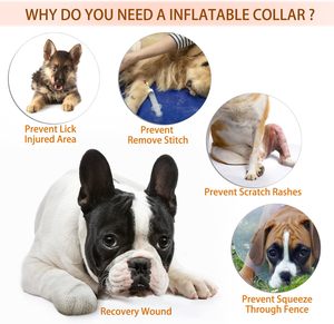 <span class=keywords><strong>Collar</strong></span> inflable de recuperación para perros, <span class=keywords><strong>collar</strong></span> isabelino de cono ajustable para cirugía o lesiones de recuperación de mascotas - Product Image 6