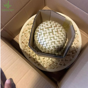 Tốt Nhất Tùy Chỉnh Thiết Kế Dệt Cỏ Tự Nhiên Xô <span class=keywords><strong>Hat</strong></span> Handmade Unisex Mùa Hè Mềm Mũ Rơm Với Mô Hình Thêu - Product Image 4